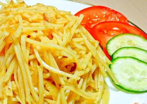 Картофель по - корейски.