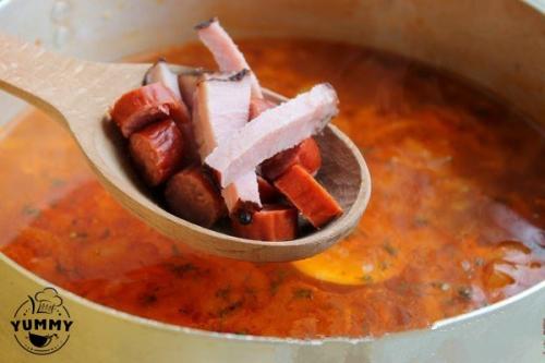 Солянка с колбасой. 06