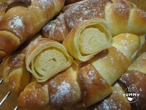 Нежнейшие круассаны.  Ингредиенты: 09