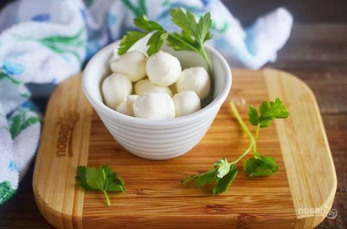 Домашняя моцарелла.  Ингредиенты: 06