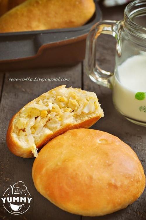 Пирожки с яблочной и капустной начинкой. 02