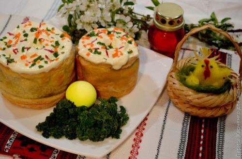 Жаркое в тесте Пасхальный Кулич.