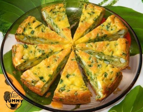 Пирог с яйцами и зеленым луком в МУЛЬТИВАРКЕ.