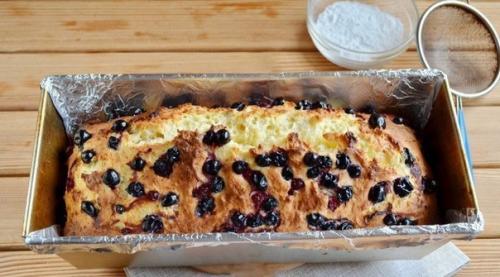 Домашний кекс с творогом. 08