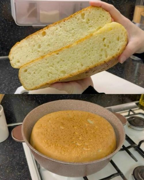 Домашний хлеб на СКОВОРОДЕ.

