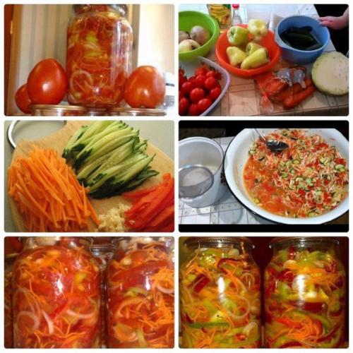 Вкуснейший салат! 

Это необычный и просто вкуснейший рецепт, который я своим деткам готовлю на зиму.  