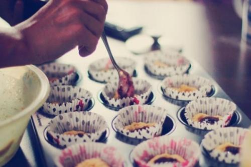 Маффины с вареньем. 03