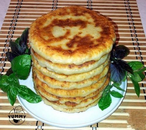 Сырные лепешки с начинкой. 08