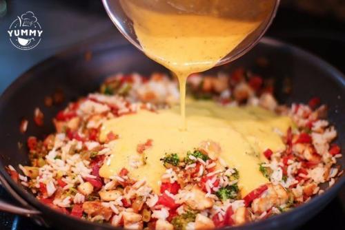 Рис с брокколи и курицей. 05