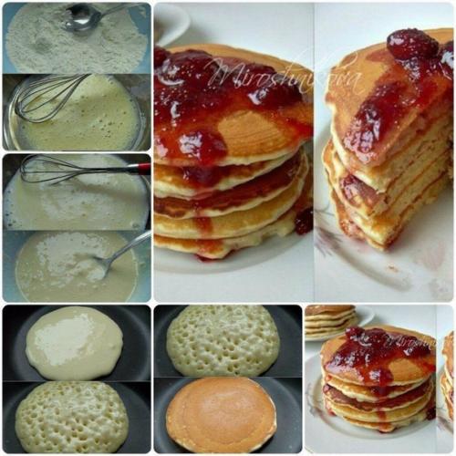Американские блинчики. Вкуснейшие панкейки точно порадуют ваших детей.
