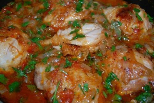 Чахохбили из курицы.

