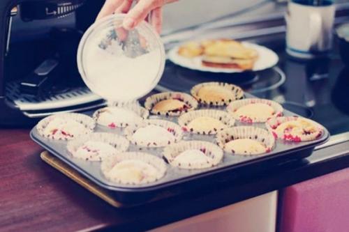 Маффины с вареньем. 05