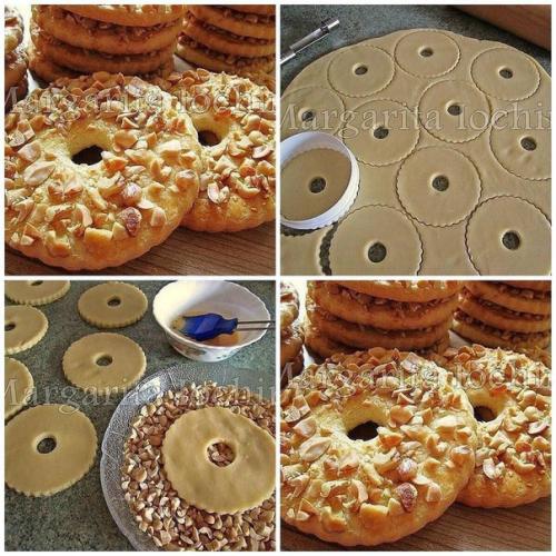 Песочные кольца с орехами. Песочные кольца с орехами.