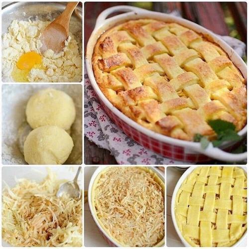 Яблочный именинный пирог.