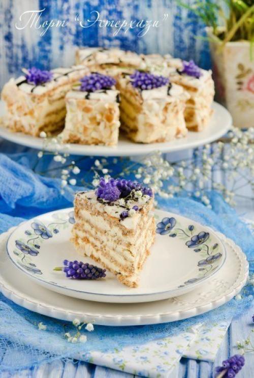 Торт Эстерхази.   Вам потребуется: