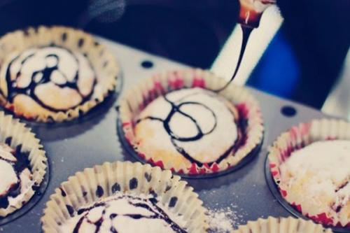 Маффины с вареньем. 06