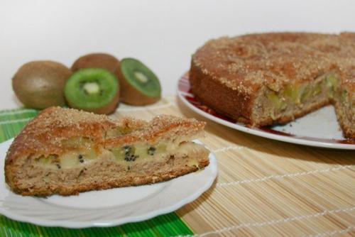 Фруктовый пирог с киви.