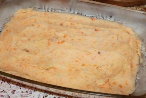 Картофельная запеканка с фаршем и грибами. 06