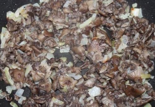 Картофельная запеканка с фаршем и грибами. 02