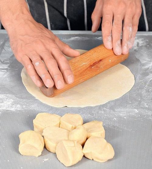 Азербайджанские кутабы с зеленью. 04