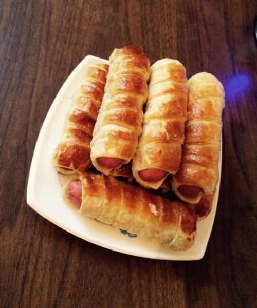 Вкусные сосиски в тесте. 04