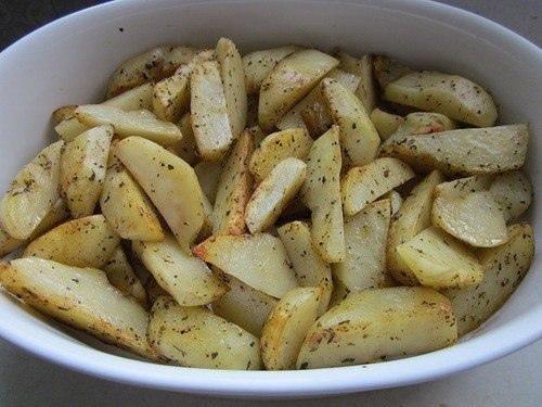 Картошечка с грибами и томатами. 02