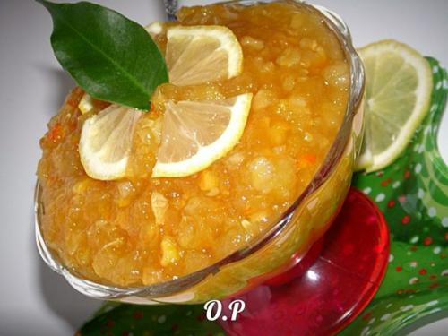 Кабачковый джем с апельсином и лимоном.
