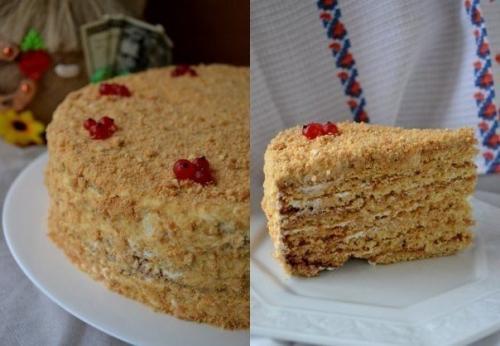 Торт Медовик.  Этот торт я много лет пеку по одному и тому же рецепту, так делает моя мама, и моя свекровь, и даже мой брат сподвигся единожды.