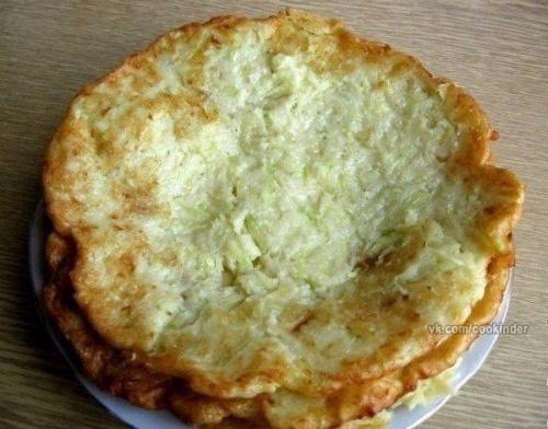 Закусочный торт из кабачков. 03