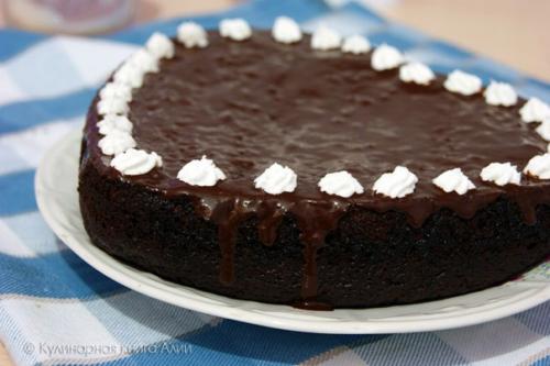 Шоколадно - банановый бисквит. 09