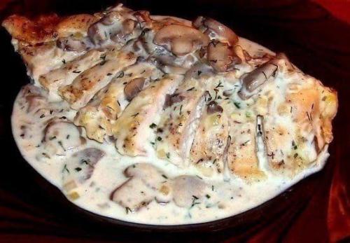Куриные грудки в сметане, вкуснятина.