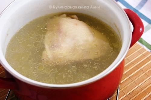 Супчик гречневый на курином бульоне. 02