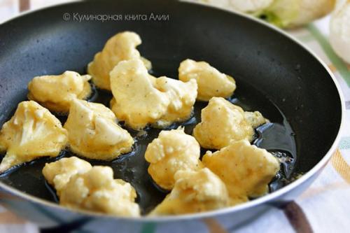 Цветная капуста в кляре. 06