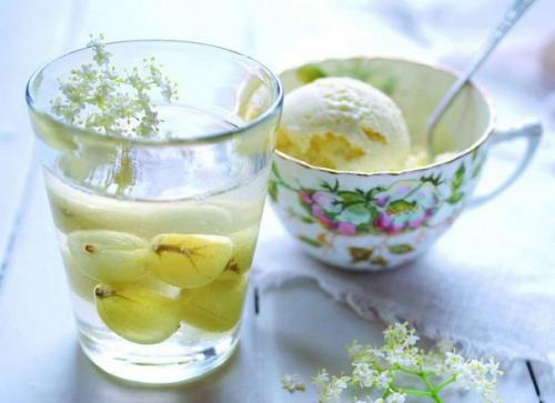 Компот из крыжовника с мятой.