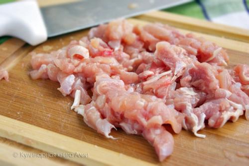 Куриные голени, фаршированные шампиньонами. 02