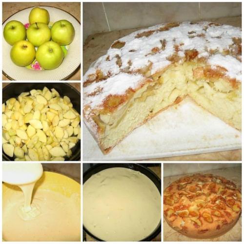 Шарлотка.
Классическая и вкуснейшая шарлотка! 

