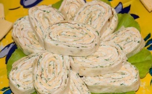 10 рецептов вкусных рулетиков из лаваша. 03