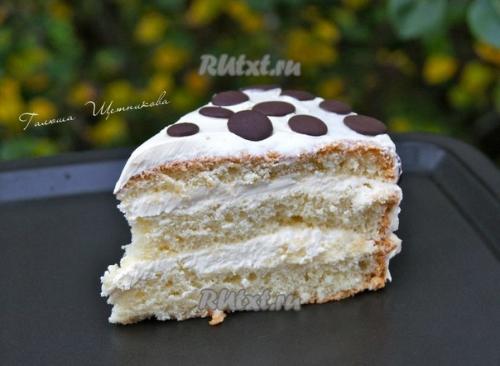Вкусный бисквитный торт Елизавета. 09