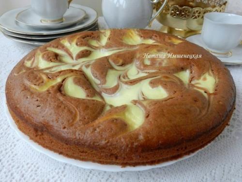 Творожный пирог с какао. 08 Творожный пирог с какао. 08