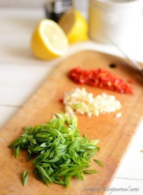 Баклажаны в остром чесночном соусе. 03