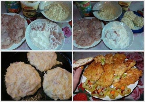 Куриная отбивная в картофельном кляре. 01