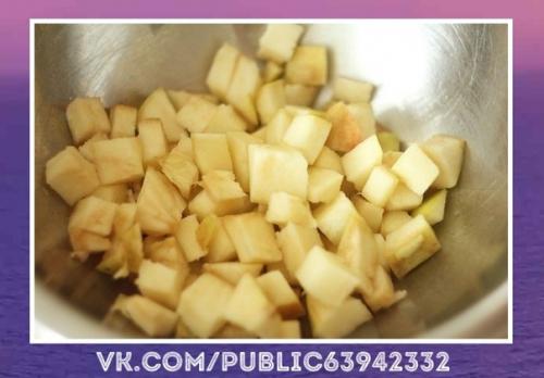 Отличная идея!  Шарлотка с яблоками. 02