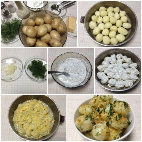Нежная картошечка под сметанным соусом. Нежная картошечка под сметанным соусом.