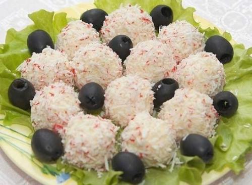 Крабовые рафаэлло.  Российский сыр 200 г.