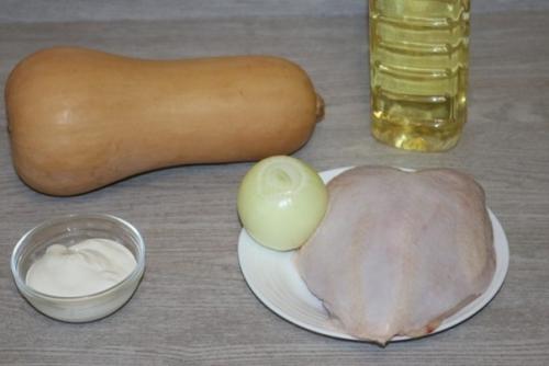 Курица с тыквой в горшочке. 01 Курица с тыквой в горшочке. 01