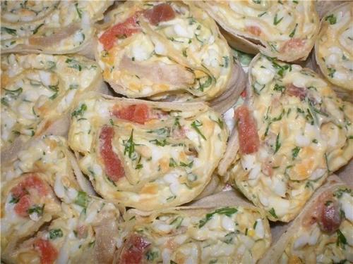 Лаваш с закусками. 03