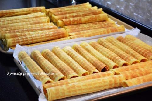 Тонкие хрустящие вафли (любимый рецепт).