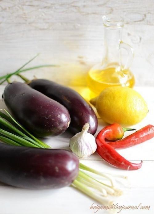 Баклажаны в остром чесночном соусе. 01