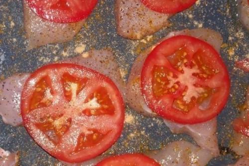Куриное Филе под сыром с помидорами. 03