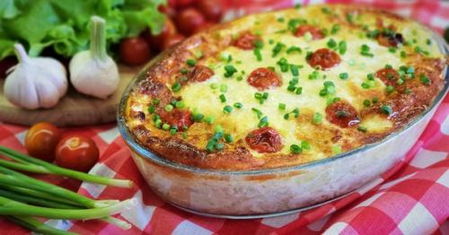 Сочная запеканка с курочкой.